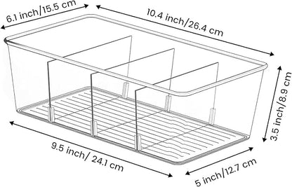 wilfox Pantry Organizer, 7 Pack Clear Bins - Image 3