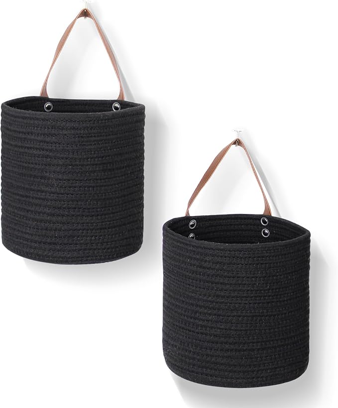 2 Pack Hanging Basket, Small Wall Baskets by MEGASKET