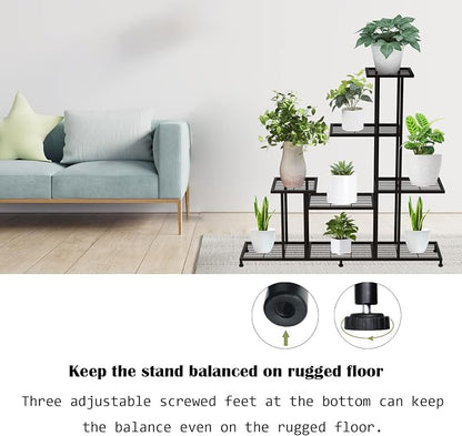 Twhep Heavy Duty Metal Plant Stand, 5 Tiers Multifunctional Plant Stand - Image 9