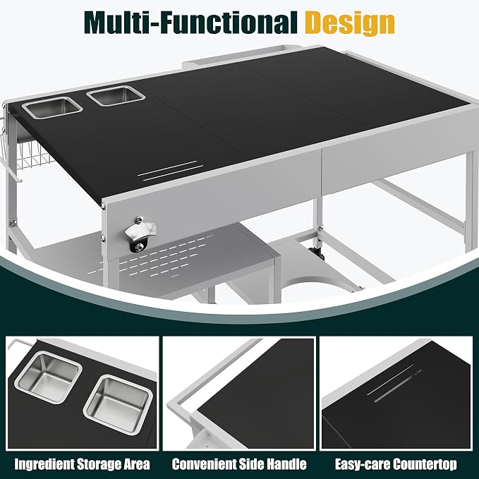 Shintenchi Pizza Oven Cart Table - Image 5