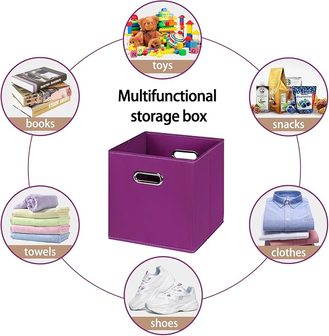Fabric Cloth Storage Bins, Fabric Cube Organizer - Image 3