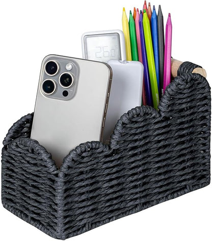 CubesLand Bedside Table Desk Organizer Caddy, Remote Pen&Pencil Holder Cup by CubesLand