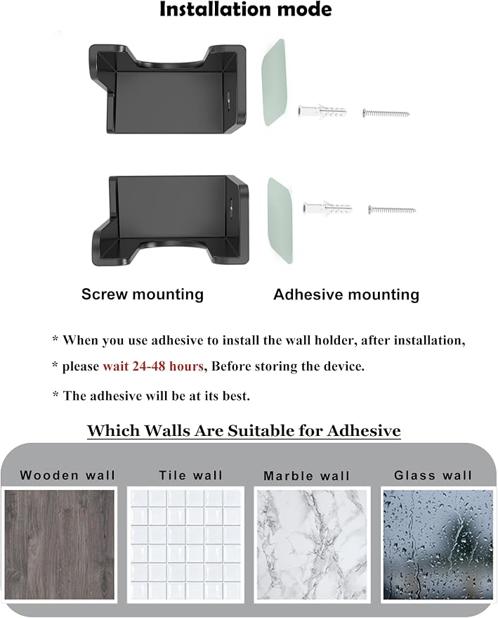 Power Strip Wall Mount Holder, Under Desk Power Strip Holder, Punch Free Socket - Image 6