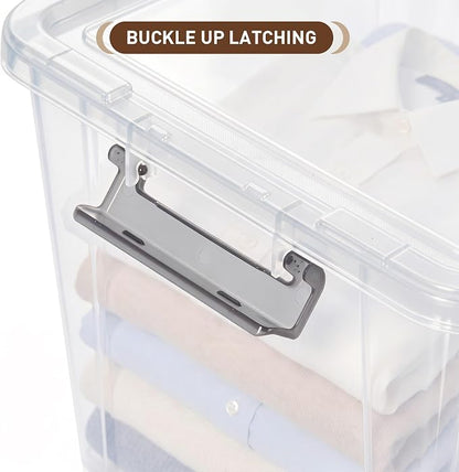Citylife 6 Packs 44.4 QT Plastic Storage Bins - Image 3