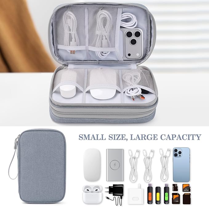 FYY Electronic Organizer, Large Travel Cable Organizer Bag Pouch Electronic - Image 6