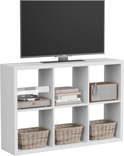 6 Cube Storage Organizer, 2x3 Cube Bookshelf, Cubby Storage Shelf, Wooden - Image 9