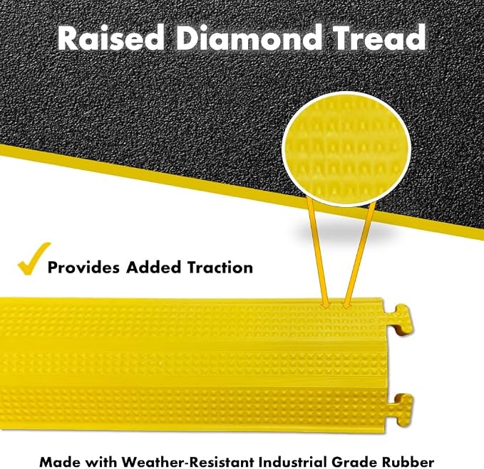Kable Kontrol Drop Over Floor Cord Cover – 36” Inch Long 1 Channel Cable or - Image 3