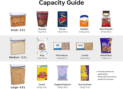 Felli Cereal Container Storage Airtight Holds 32 oz Family Size Breakfast Box - Image 5