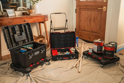 Keter Stack-n-Roll 3-Piece Rolling Tool Storage System – Includes Dolly - Image 2
