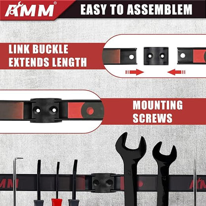 AMM 8PCS Magnetic Tool Holder Strip, Tool Magnet Bar - Image 4