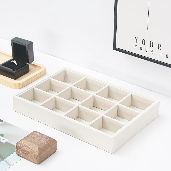 Beige 12Grid Bedside Organizer - Image 4