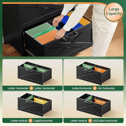 Letaya 2 Drawer File Cabinet - Image 5