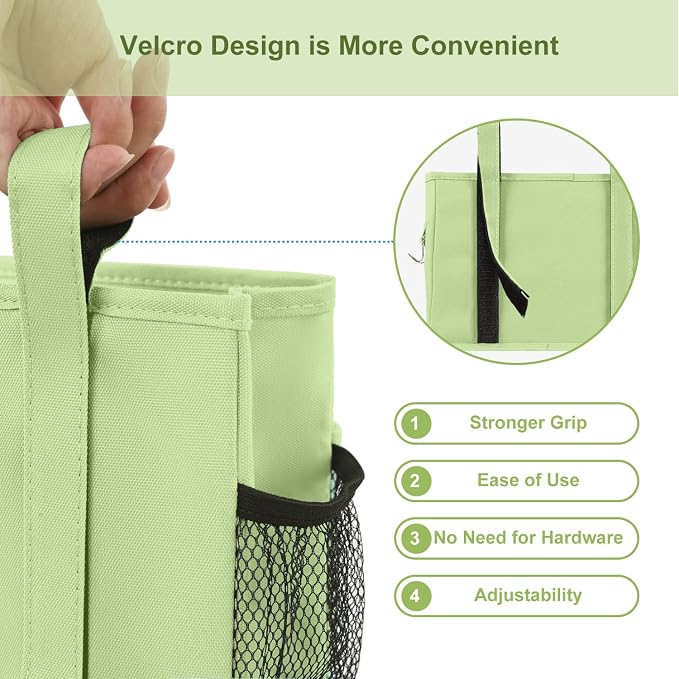 Surblue Bedside Caddy Hanging Bed Organizer Storage Bag Pocket - Image 5