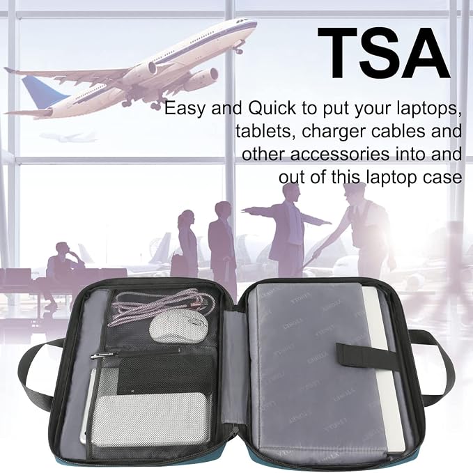 Ytonet 14 Inch Laptop Sleeve, Water Resistant TSA Laptop Case - Image 4