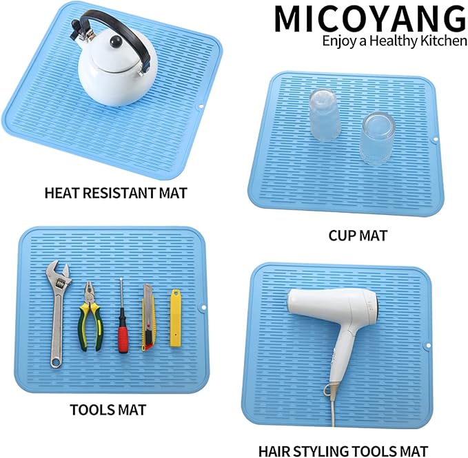 Silicone Dish Drying Mat for Multiple Usage, Easy clean, Eco-friendly, - Image 4