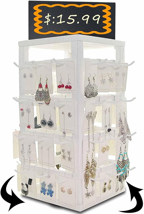 Wooden rotating Jewelry Display Stand by Jewack
