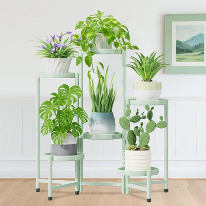 iDavosic.ly Plant Stand Indoor Outdoor, 6 Tier Corner Metal Flower Display by iDavosicly