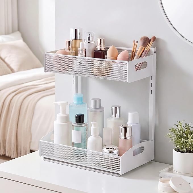 VEVOR Under Sink Organizer, 2 Pack 2-Tier Pull Out Cabinet Organizer - Image 8