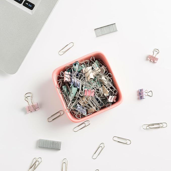 Ceramic Paper Clip Holder for Desk Cute Binder Holder Paperclip Holders for - Image 2