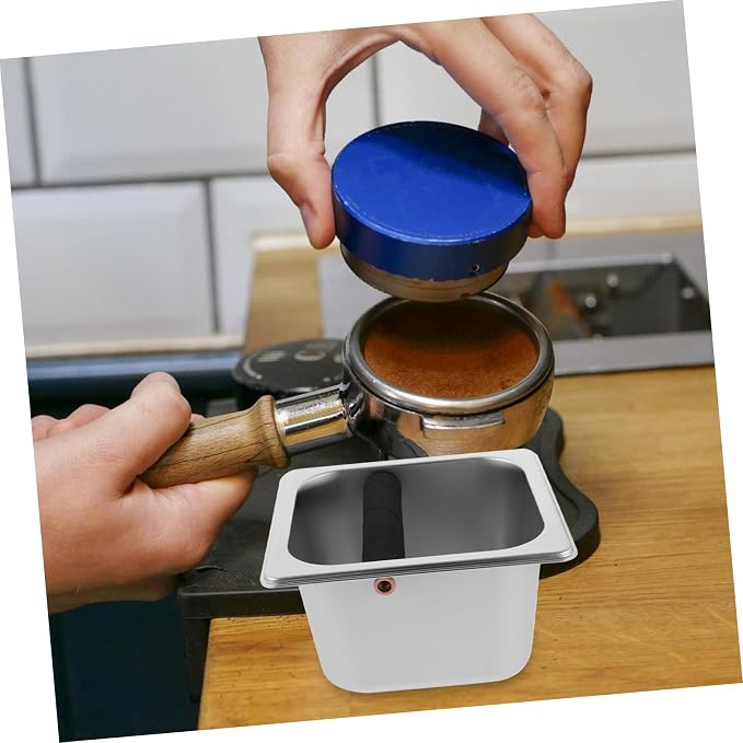 Stainless Steel Espresso Compact Coffee Ground Container - Image 7