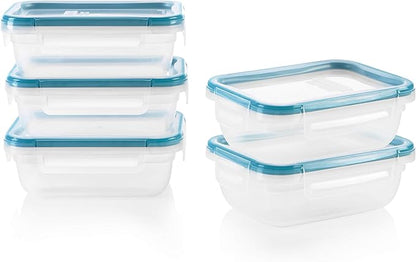 Snapware Total Solution 5-Pack Plastic Food Storage Containers Set, Leakproof & by Snapware