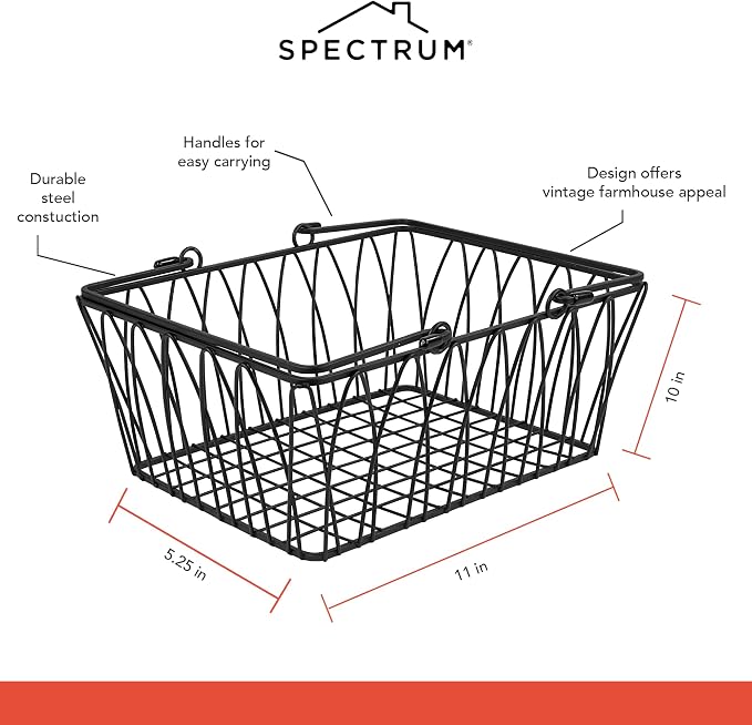Spectrum Black Wire Basket - Image 6