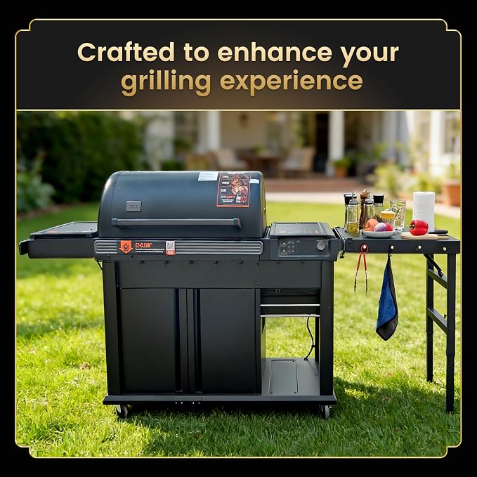 QuliMetal Foldable Side Shelf for Traeger Woodridge, Woodridge Pro and - Image 5
