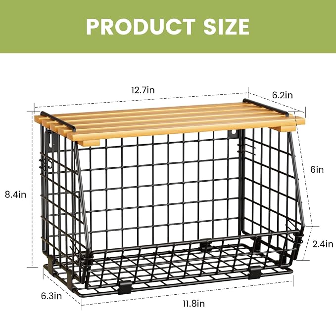 Wire Fruit Basket for Kitchen Storage: Hanging and Counter Basket for Vegetable - Image 7