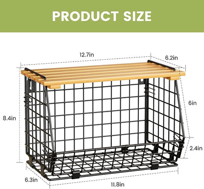 Wire Fruit Basket for Kitchen Storage: Hanging and Counter Basket for Vegetable - Image 7
