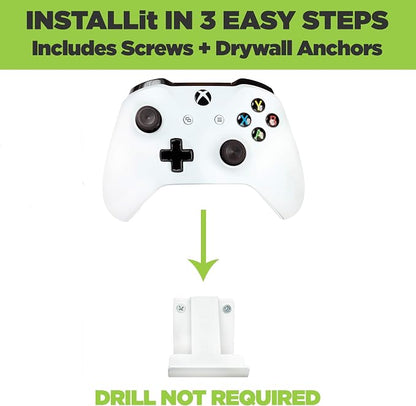 HIDEit Mounts (2-Pack White Uni-C Controller Wall Mount - Image 6