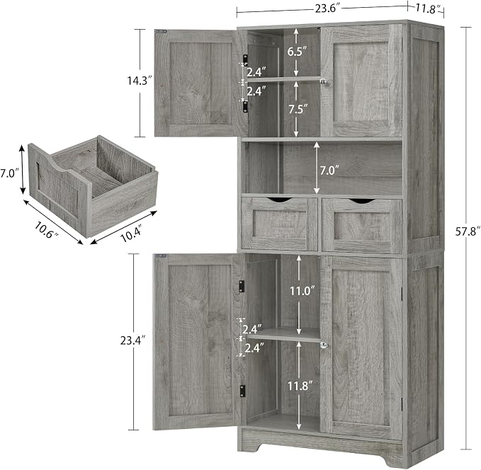 Iwell Tall Storage Cabinet - Image 3