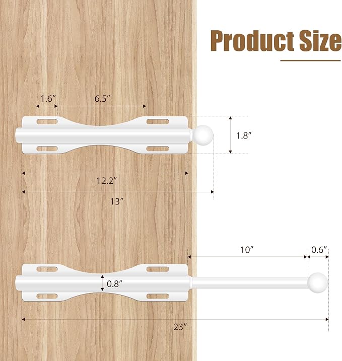 12" Valet Rod For Closet Pull Out Slide Out Adjustable Heavy Duty Valet Rod For - Image 3