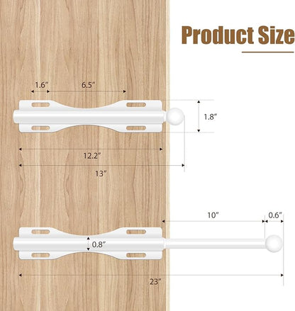 12" Valet Rod For Closet Pull Out Slide Out Adjustable Heavy Duty Valet Rod For - Image 3