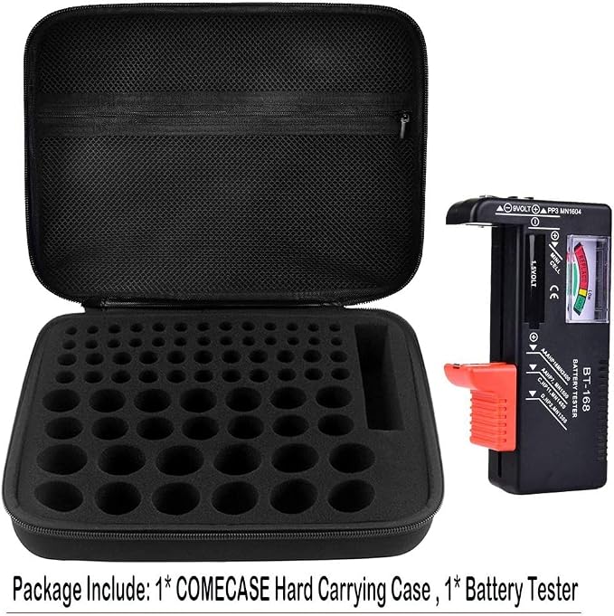Comecase Hard Battery Organizer Storage Box Carrying Case Bag - Image 4