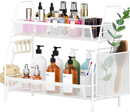 VITVITI 2-Tier Bathroom Organizer Countertop, Metal Wire Mesh Bathroom Counter by VITVITI
