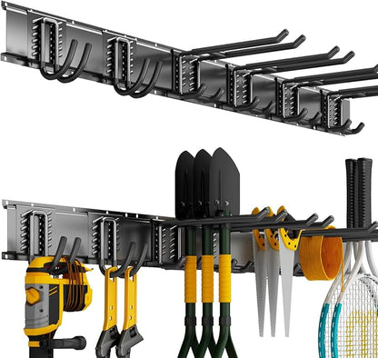 Garage Wall Organizer Wall Mount, 48inch Heavy Duty Garden Tool organizer by CRXCRC