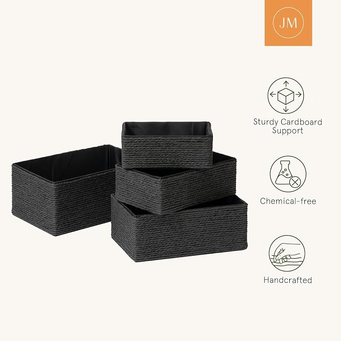 LA JOLIE MUSE Storage Baskets Set 4 - Image 5