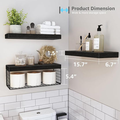 QEEIG Bathroom Shelves Over Toilet - Image 3