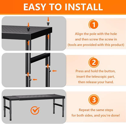 HI NINGER Expandable adjustable stackable kitchen organizer, Spice Racks - Image 5