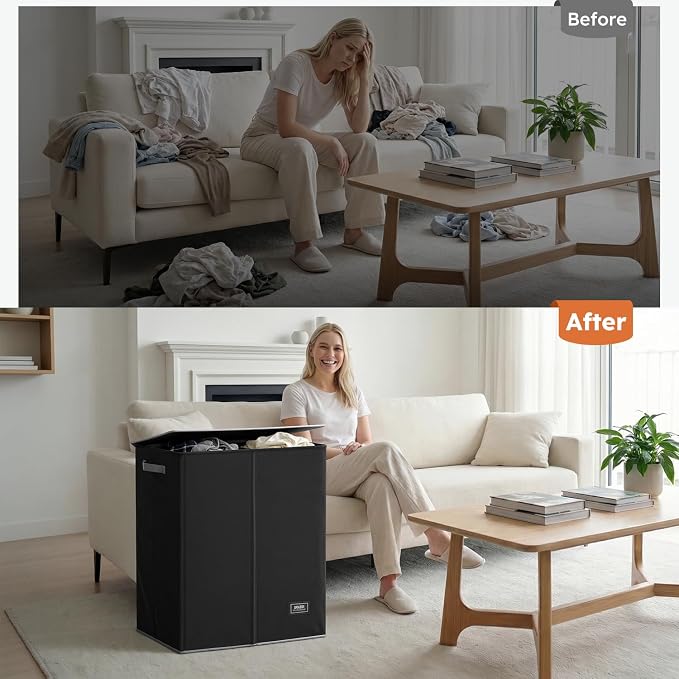 SOLEDI Double Laundry Hamper - Image 8