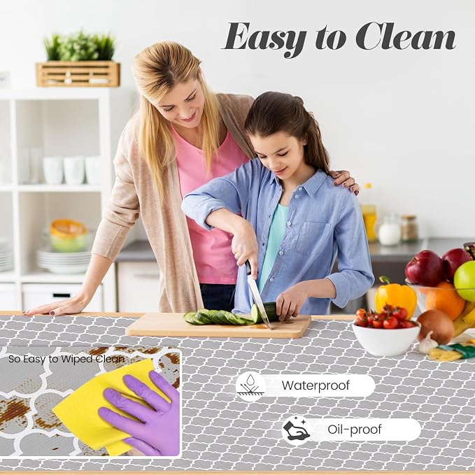 Drawer Shelf Liner for Kitchen Cabinets, Non Adhesive Slip Resistant Shelf - Image 4