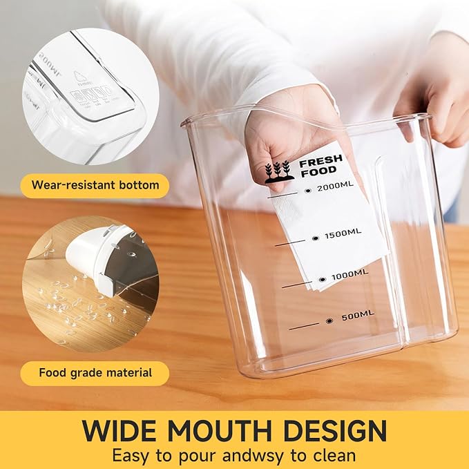 Rice Storage Container 5.5LBS-Airtight Food Storage Organizers BPA free Kitchen - Image 6