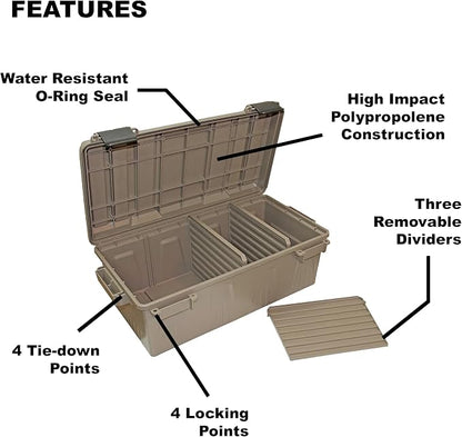 MTM ACDC30 Divided Ammo Crate Utility Box, Outdoor Gear & Tool Storage - Image 6