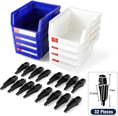 Pe&Hui Storage Organizer Bins, Wall Mount Storage Parts Rack, Stackable Shop - Image 5