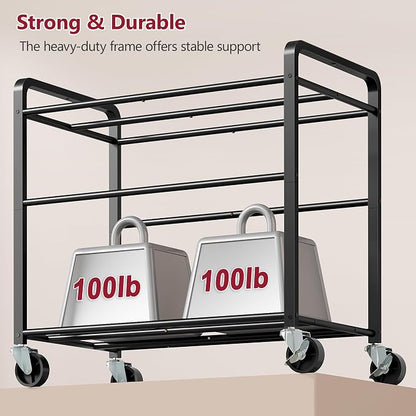 Tajsoon 350L Extra Large Laundry Hamper 6 Section, Heavy Duty Laundry Cart - Image 4