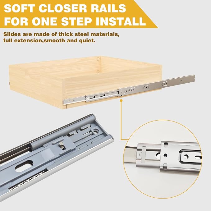 Pull Out Cabinet Organizer, Double Tier Slide out Wood Cabinet Organizer - Image 4
