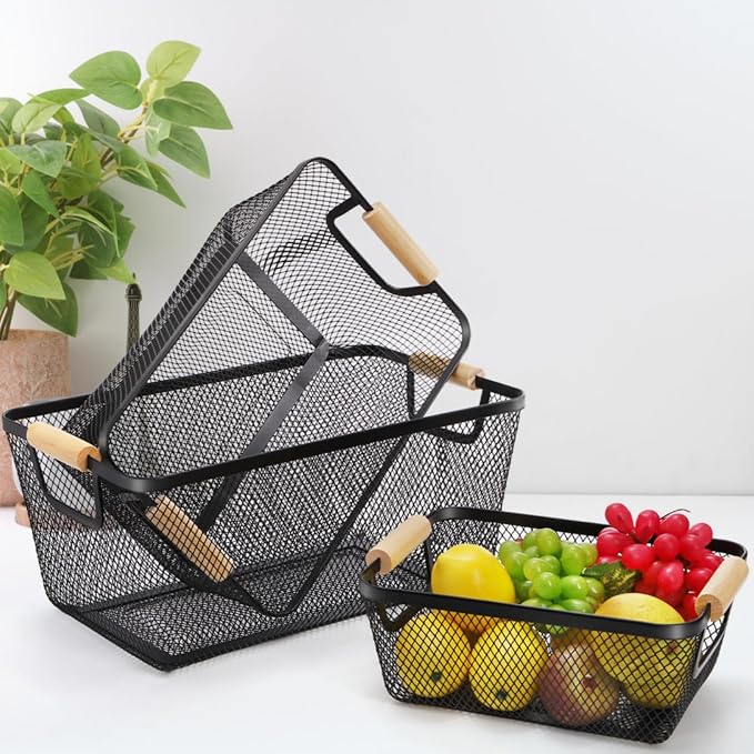 Noamus 3 Pack Metal Mesh Basket - Image 5