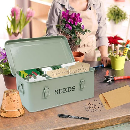 Seed Storage Organizer, 4 Compartment Seed Storage Box - Image 3