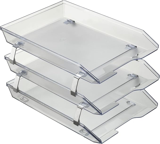 Acrimet Facility 3 Tier Letter Tray, Front Load, Letter Size/A4, Desktop File by Organizingyourlife