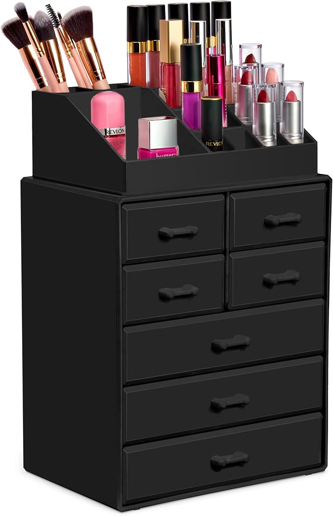 Sorbus Makeup Organizer, Brush Holder and Make Up Storage Drawers - Image 7